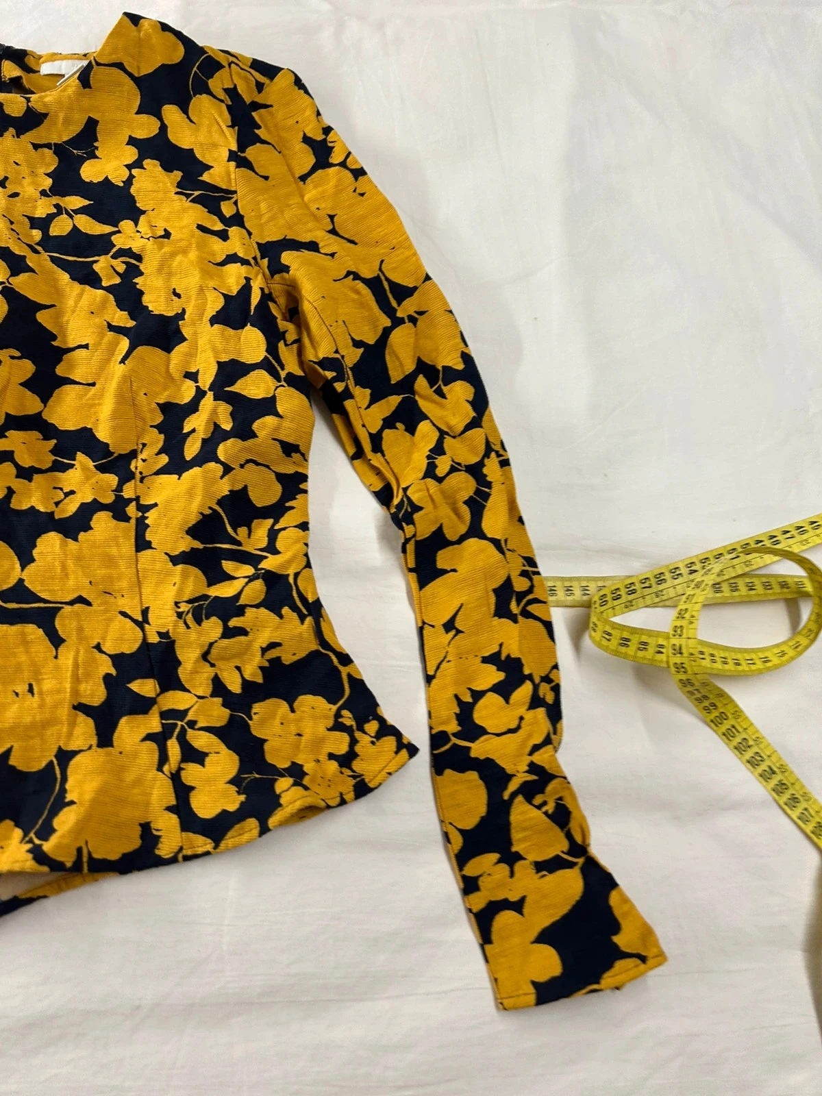 Gele zwarte lange mouwen blouse h&m – photo 5
